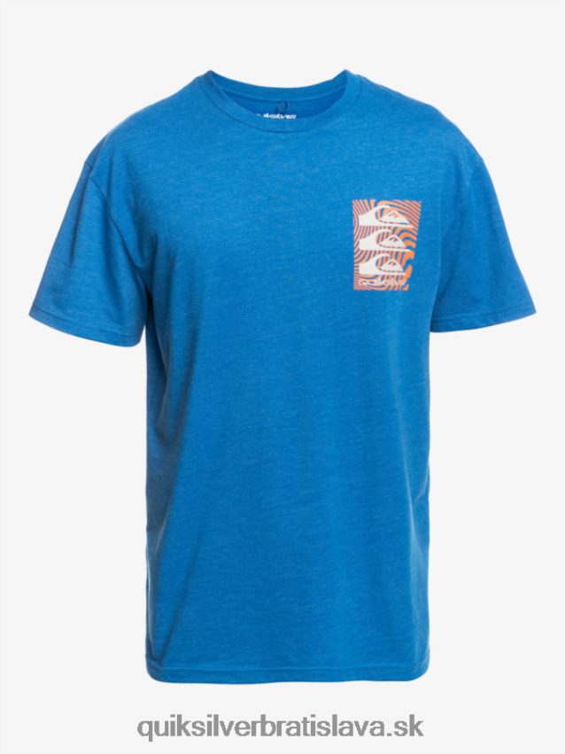 tričko s pokrčenými vzormi Quiksilver muži B80HXR1015 šnorchlovať modrá
