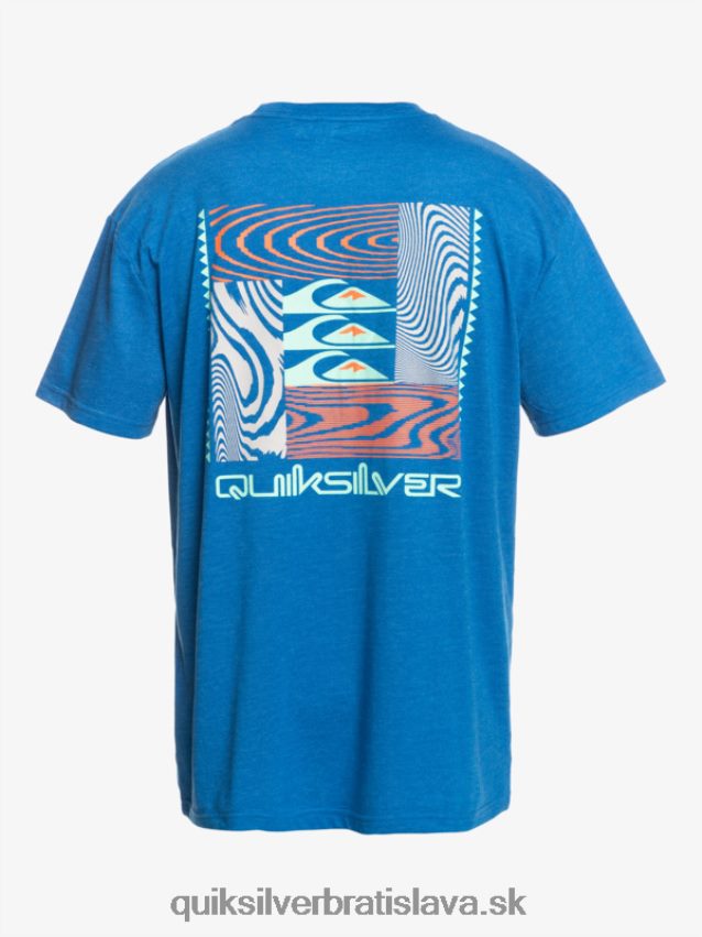 tričko s pokrčenými vzormi Quiksilver muži B80HXR1015 šnorchlovať modrá