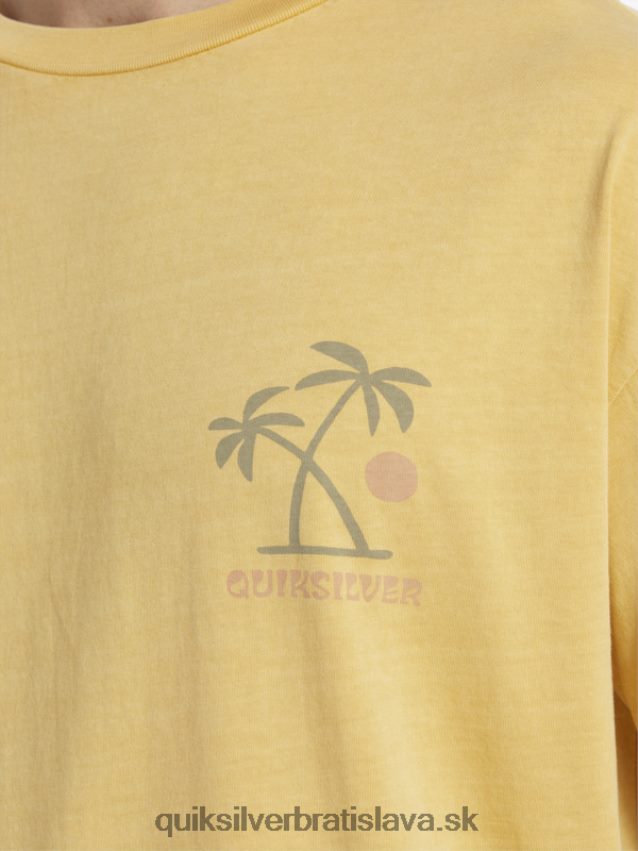 tričko s rituálmi západu slnka Quiksilver muži B80HXR390 žĺtok žltý