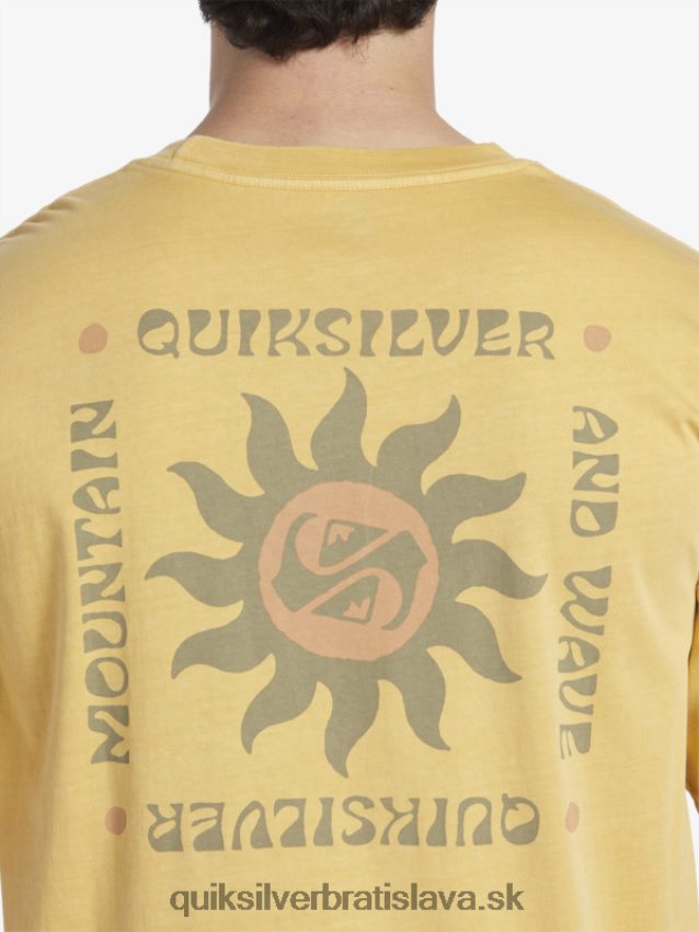 tričko s rituálmi západu slnka Quiksilver muži B80HXR390 žĺtok žltý
