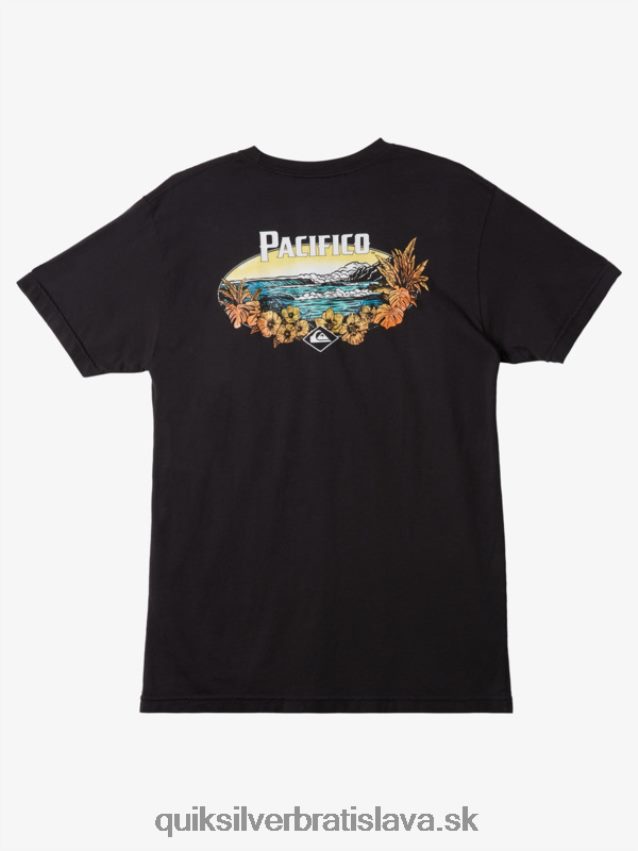 tričko so scénickými vibráciami Quiksilver x Pacifico muži B80HXR10 asfaltka