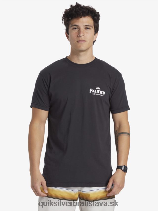 tričko so scénickými vibráciami Quiksilver x Pacifico muži B80HXR10 asfaltka