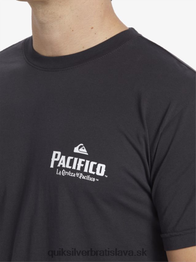 tričko so scénickými vibráciami Quiksilver x Pacifico muži B80HXR10 asfaltka