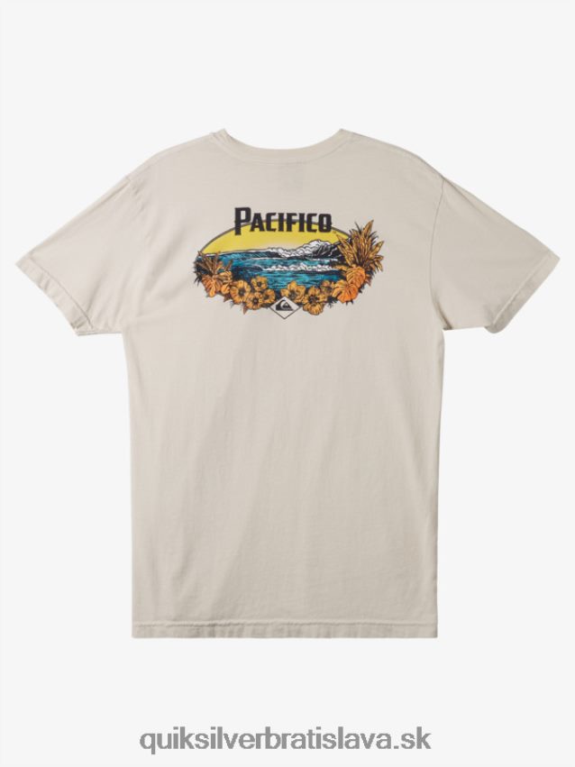 tričko so scénickými vibráciami Quiksilver x Pacifico muži B80HXR9 kameň