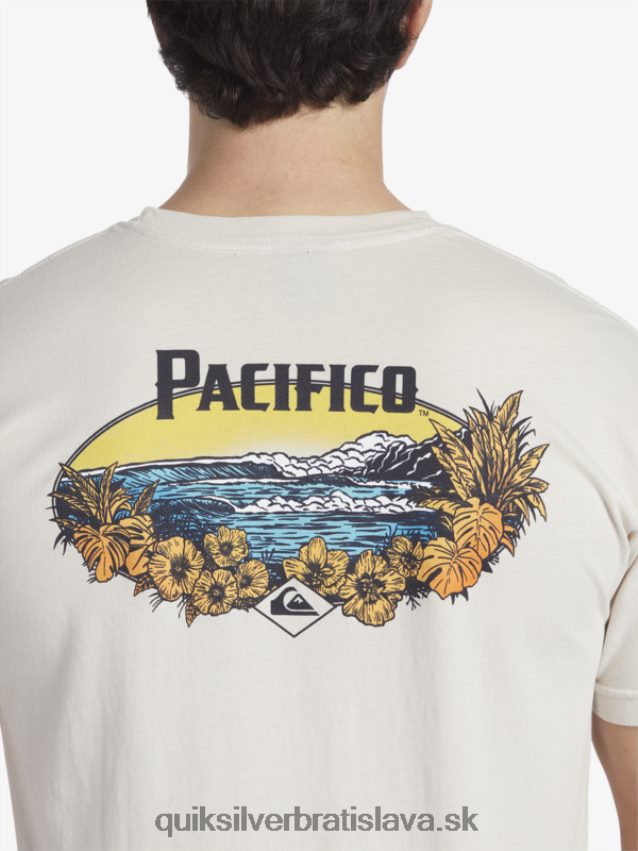 tričko so scénickými vibráciami Quiksilver x Pacifico muži B80HXR9 kameň