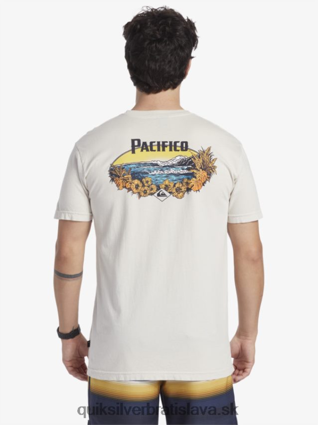tričko so scénickými vibráciami Quiksilver x Pacifico muži B80HXR9 kameň