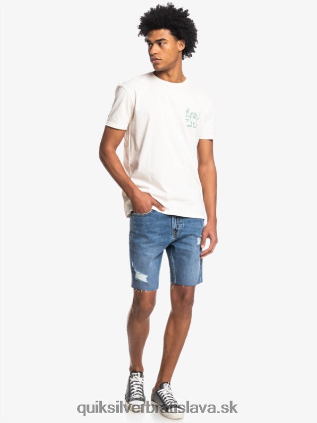 tričko so skrytou správou Quiksilver muži B80HXR1762 breza
