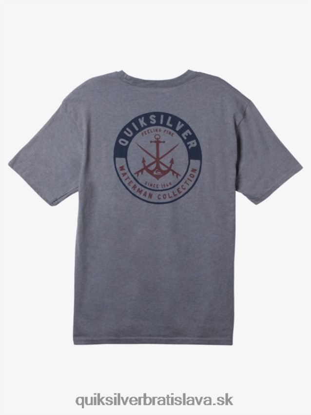 tričko vodník bezstarostné relácie Quiksilver muži B80HXR1483 stredne sivý vres