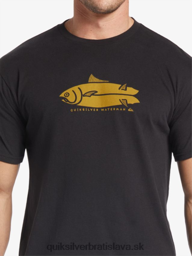 tričko vodník fish tales Quiksilver muži B80HXR58 čierna