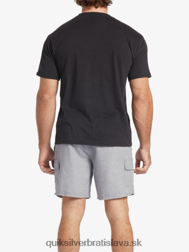 tričko vodník fish tales Quiksilver muži B80HXR58 čierna