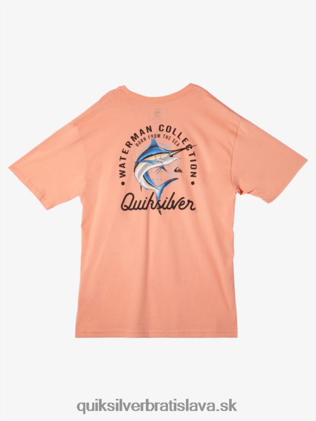 tričko vodník krása na mori Quiksilver muži B80HXR52 broskyňová ružová