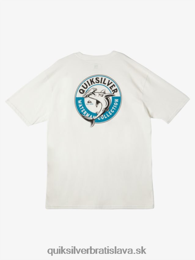 tričko vodník s morským žralokom Quiksilver muži B80HXR41 snehovo biely