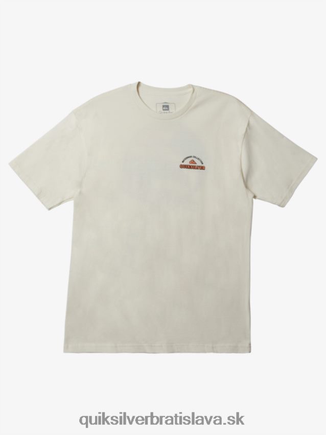 tričko waterman fins up Quiksilver muži B80HXR1047 starožitná biela