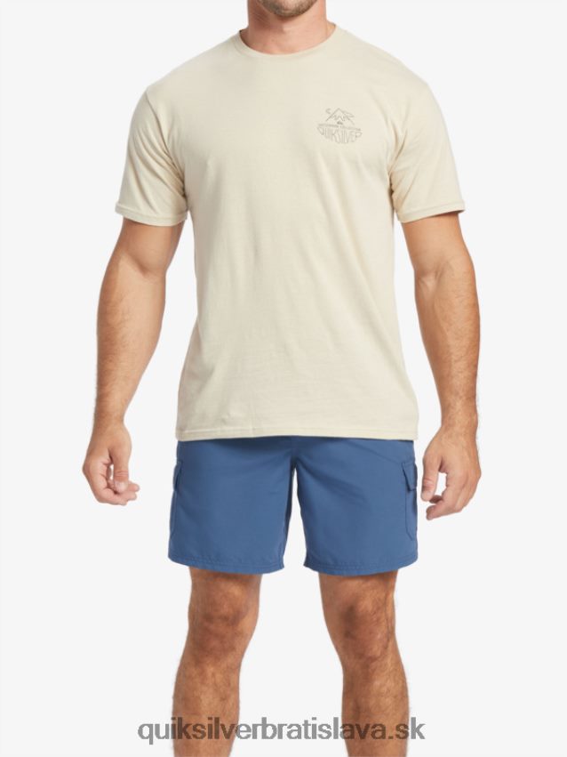 tričko waterman outdoor livein Quiksilver muži B80HXR57 hnedá ryža
