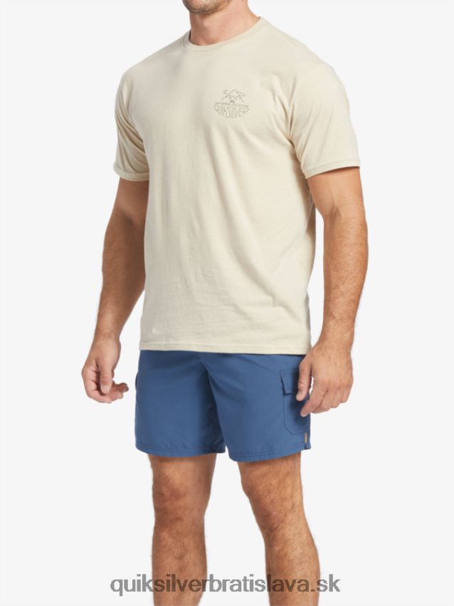 tričko waterman outdoor livein Quiksilver muži B80HXR57 hnedá ryža