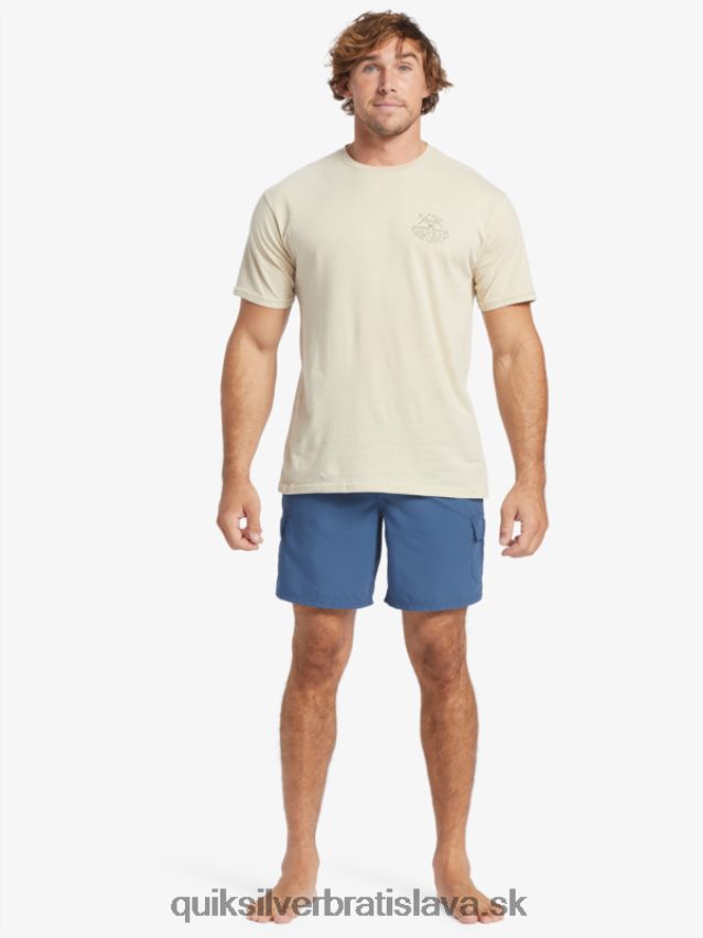 tričko waterman outdoor livein Quiksilver muži B80HXR57 hnedá ryža