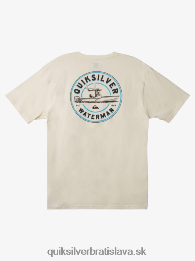 tričko waterman qs outboarder Quiksilver muži B80HXR1481 starožitná biela
