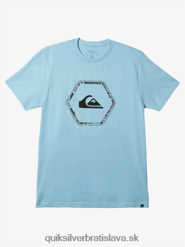 v tvare trička Quiksilver muži B80HXR1236 modrá obloha