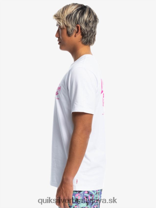 veci lenora tričko Quiksilver x Stranger muži B80HXR1839 biely