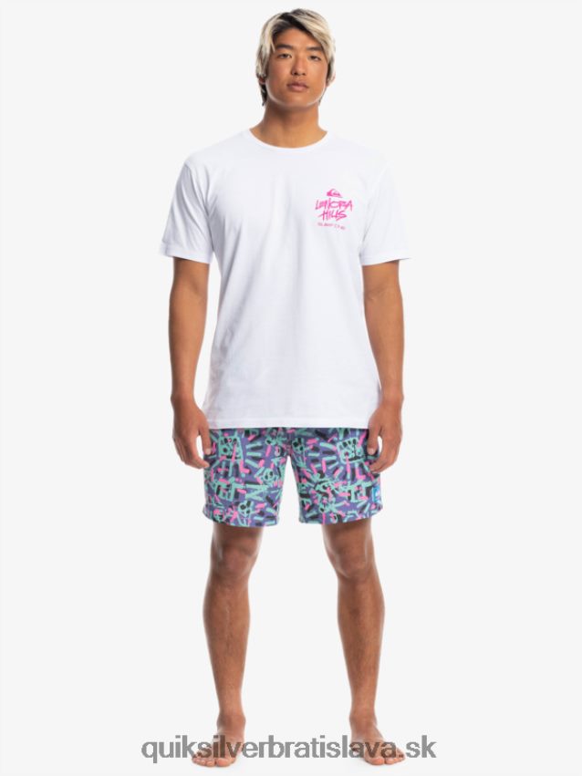 veci lenora tričko Quiksilver x Stranger muži B80HXR1839 biely