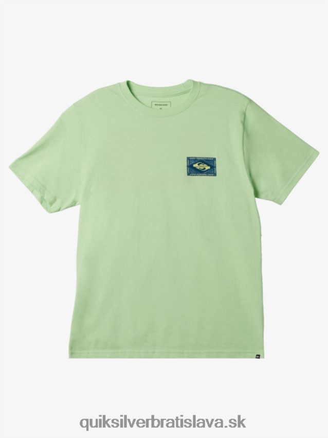 vibrujúce tričko Quiksilver muži B80HXR178 raj zelený