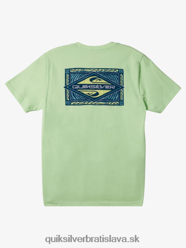 vibrujúce tričko Quiksilver muži B80HXR178 raj zelený