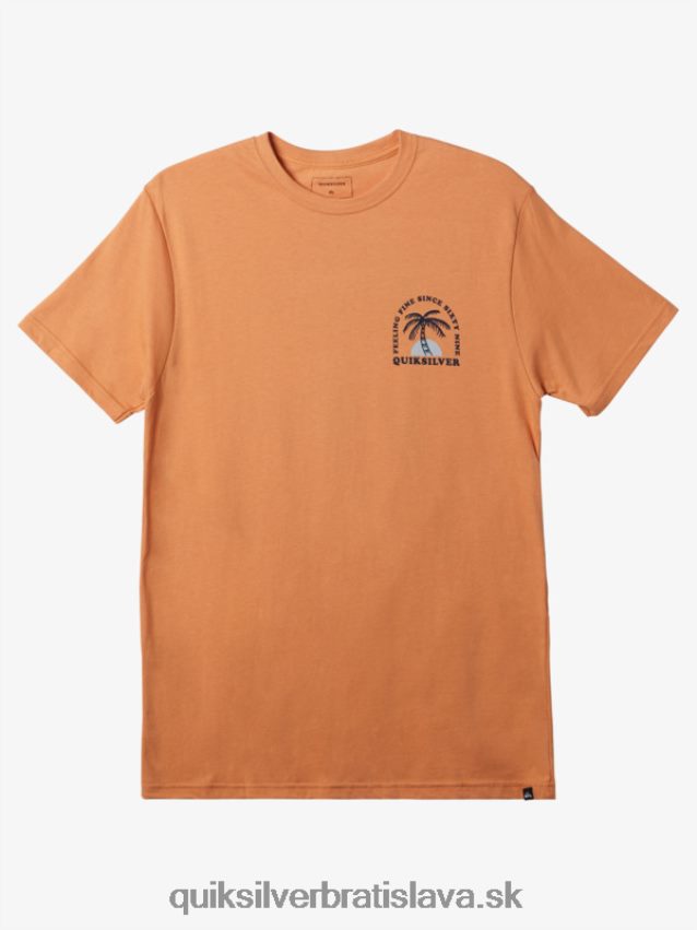 vlnité tričko Quiksilver muži B80HXR186 medené opálenie
