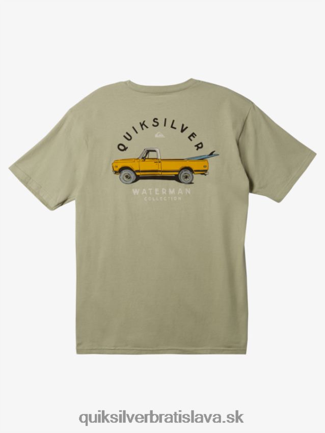 vodácke majáky viazané tričko Quiksilver muži B80HXR1344 čaj