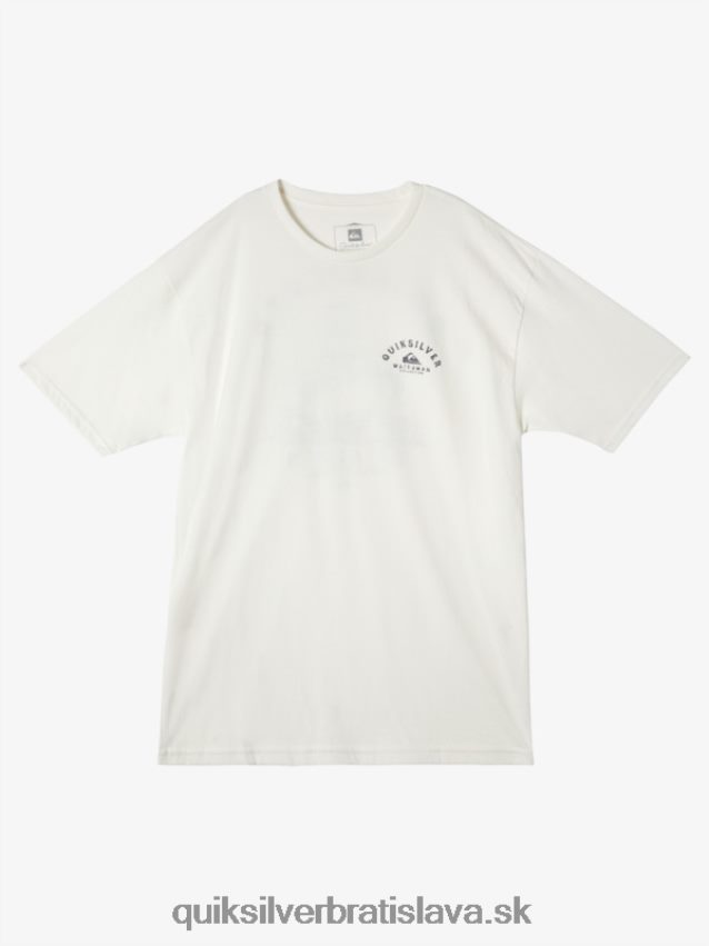 vodník vyráža tričko Quiksilver muži B80HXR60 snehovo biely