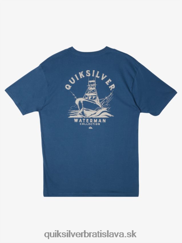 vodník vyráža tričko Quiksilver muži B80HXR61 práporčík modrý