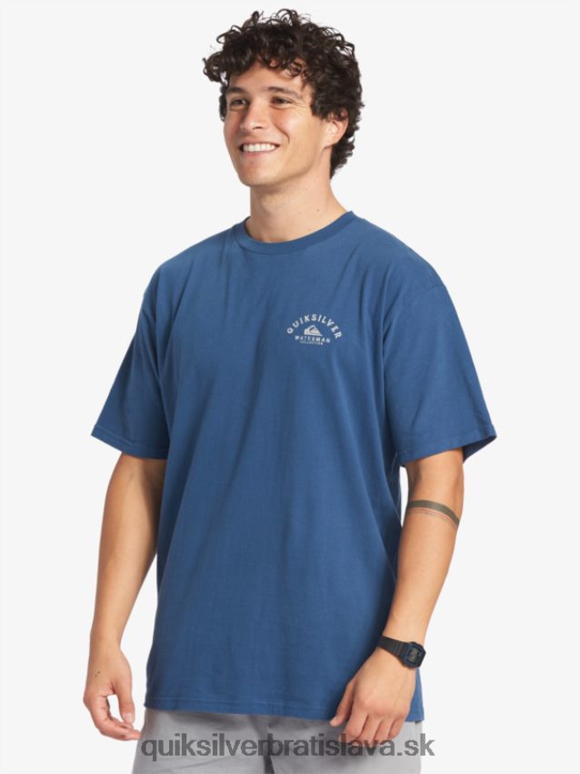 vodník vyráža tričko Quiksilver muži B80HXR61 práporčík modrý