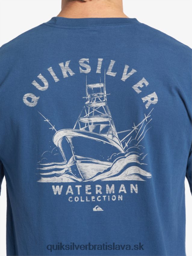 vodník vyráža tričko Quiksilver muži B80HXR61 práporčík modrý