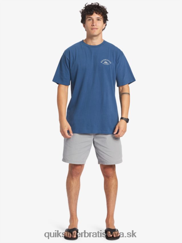 vodník vyráža tričko Quiksilver muži B80HXR61 práporčík modrý