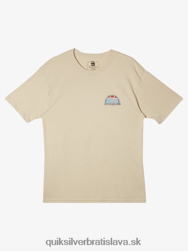 waterman set view t-shirt Quiksilver muži B80HXR38 hnedá ryža