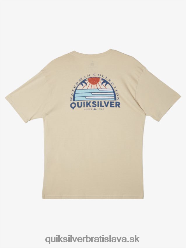 waterman set view t-shirt Quiksilver muži B80HXR38 hnedá ryža