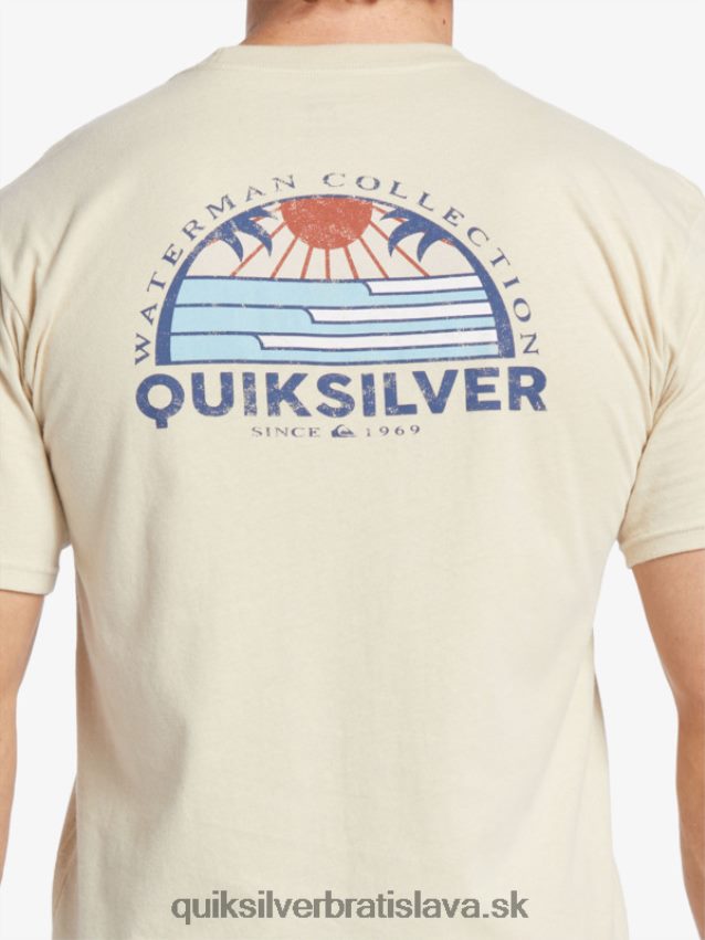 waterman set view t-shirt Quiksilver muži B80HXR38 hnedá ryža