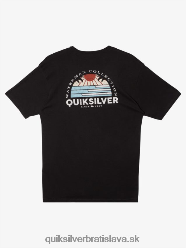waterman set view t-shirt Quiksilver muži B80HXR39 čierna