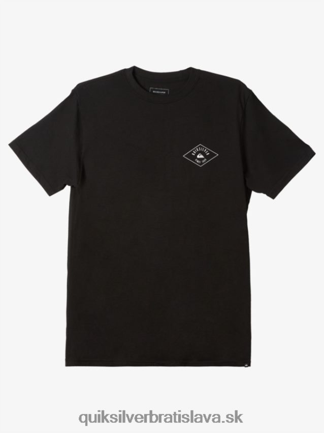 zakrúžkované tričko Quiksilver muži B80HXR1118 čierna