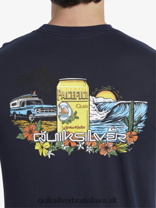 zamykacie tričko Quiksilver x Pacifico muži B80HXR1 námornícke sako