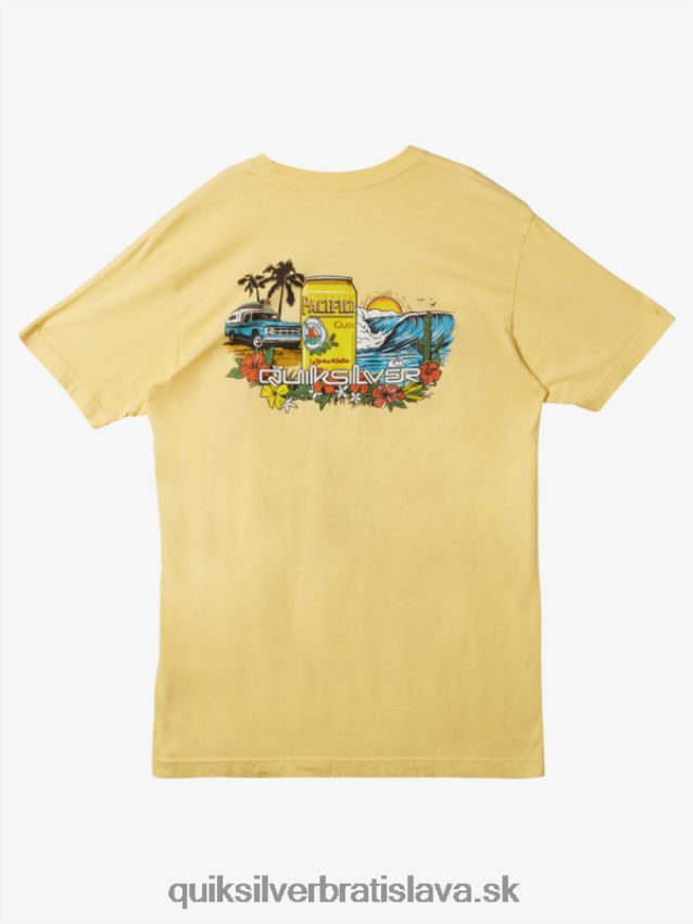 zamykacie tričko Quiksilver x Pacifico muži B80HXR2 zlato
