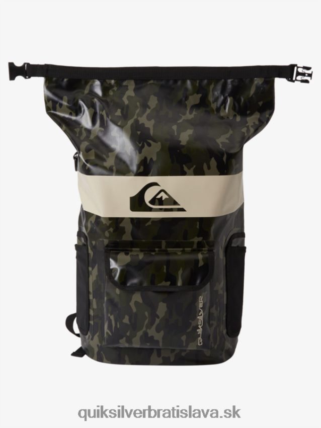 morská skrýša 20l stredný surfový batoh Quiksilver muži B80HXR861 čierna kamufláž