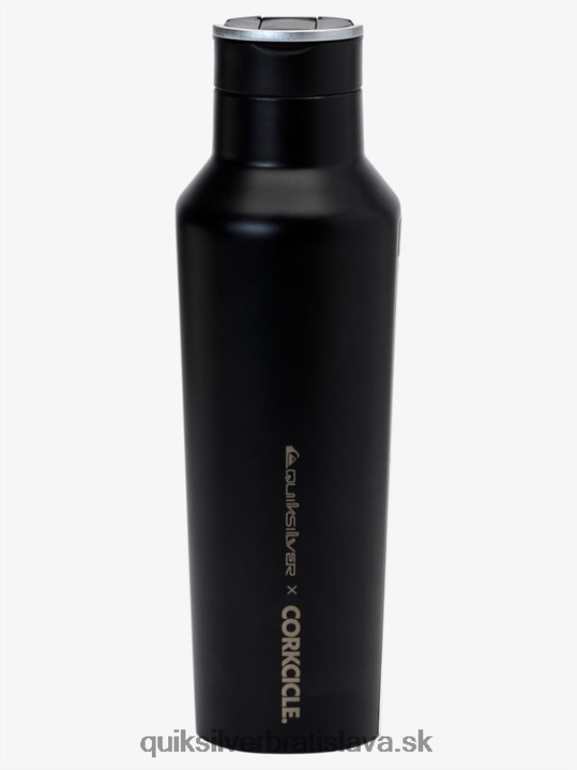 fľaša na vodu Quiksilver x Corkcicle muži B80HXR1181 čierna