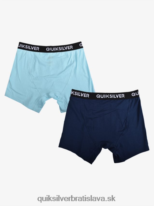 jadro super mäkké boxerky 2 bal Quiksilver muži B80HXR1824 svetlo modrá