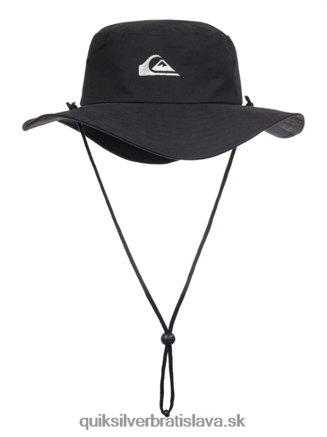 Bushmaster safari boonie klobúk Quiksilver muži B80HXR1520 čierna
