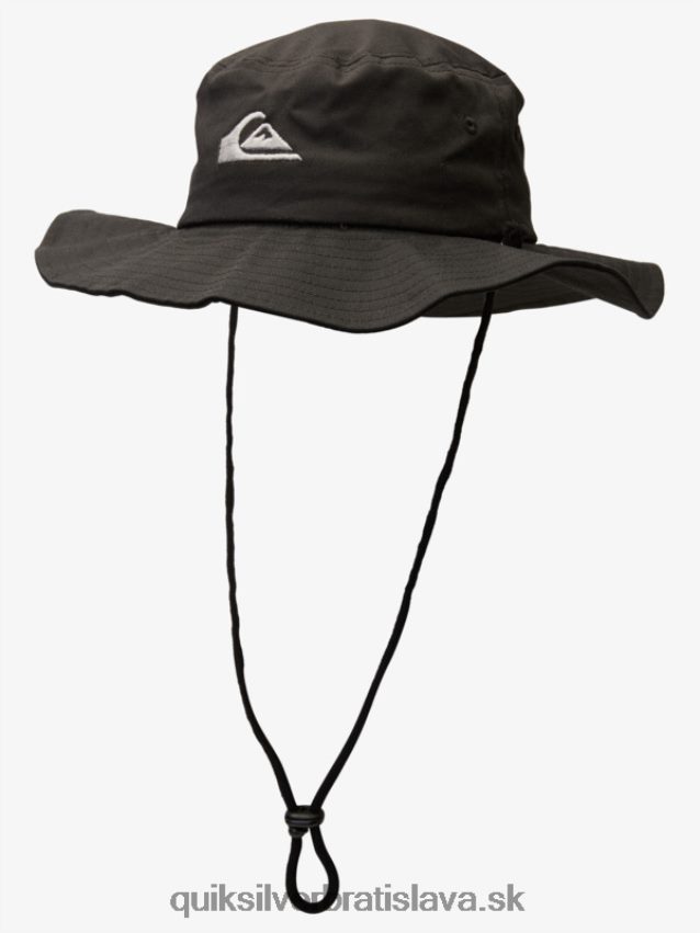 Bushmaster safari boonie klobúk Quiksilver muži B80HXR1520 čierna
