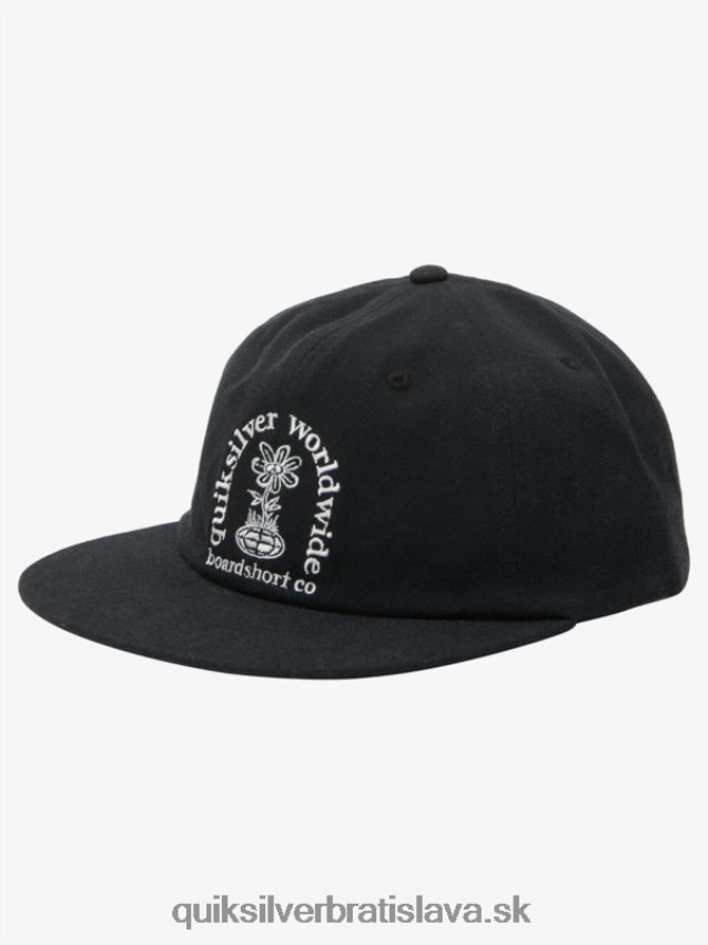 Fortune snapback klobúk Quiksilver muži B80HXR548 čierna