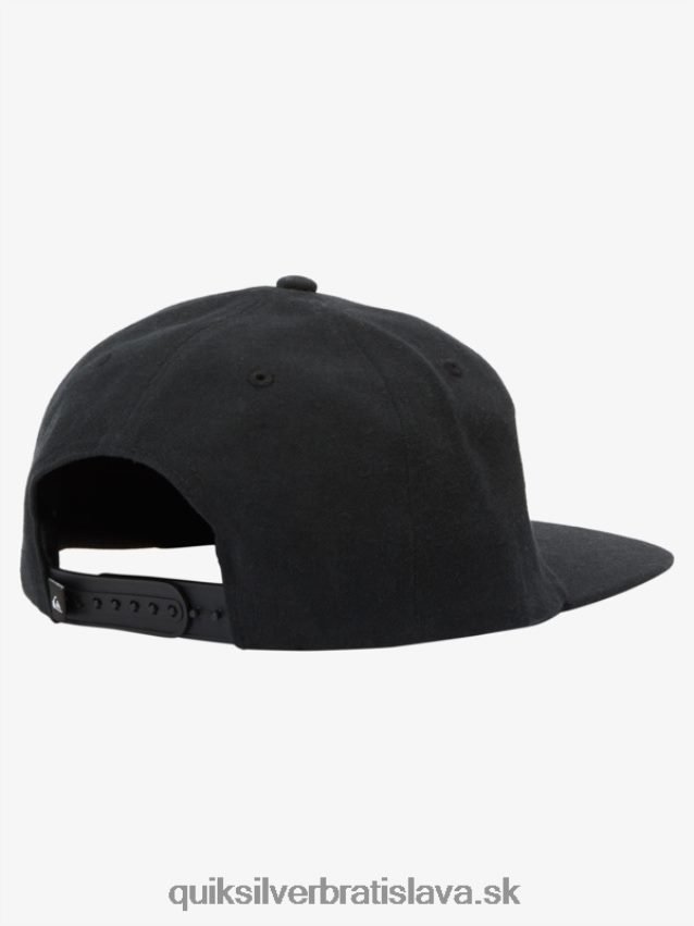 Fortune snapback klobúk Quiksilver muži B80HXR548 čierna