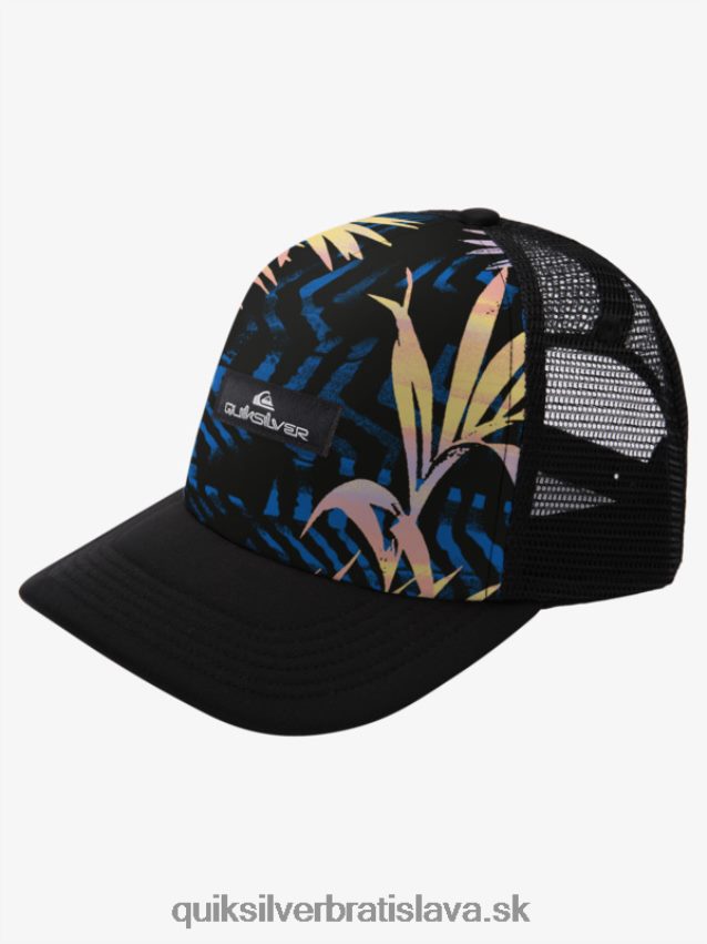 buzzard coop trucker klobúk Quiksilver muži B80HXR1051 čierny roztrhaný