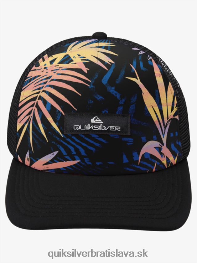 buzzard coop trucker klobúk Quiksilver muži B80HXR1051 čierny roztrhaný