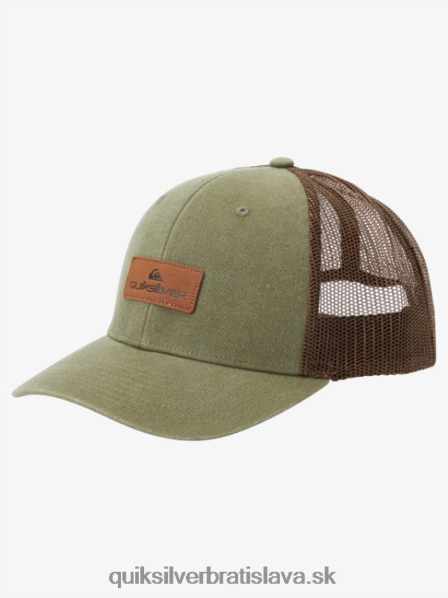 dole poklop trucker klobúk Quiksilver muži B80HXR660 olivovo sivá